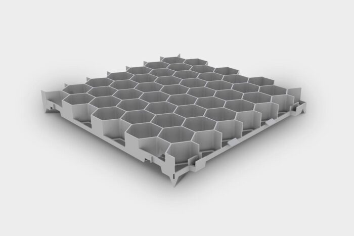 Green Parking grigio in plastica riciclata per parcheggi e tratti carrabili