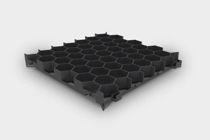 Green Parking colore nero in plastica riciclata per parcheggi e tratti carrabili