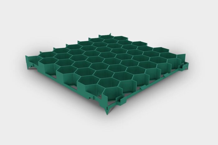 Elemento alveolare Green Parking verde in plastica riciclata