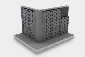 Stratigrafia della membrana in plastica riciclata Skudo