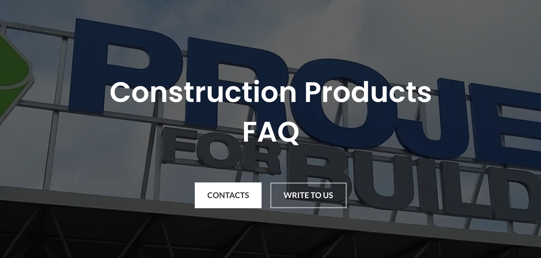 Construction FAQs banner image